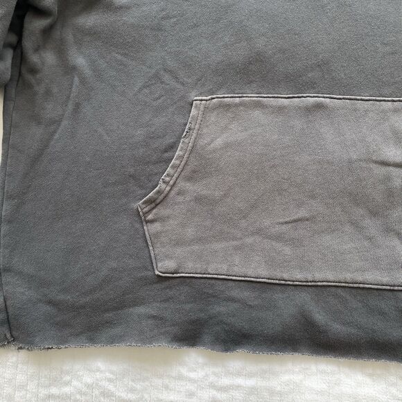 Aerie Oversized Broken-In Hoodie Gray Fleece Cozy Pullover Womens Size XL - Picture 6 of 12